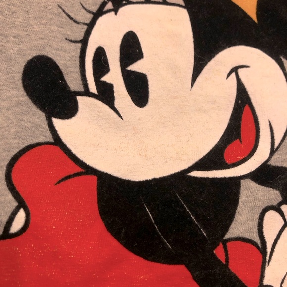 Disney Minnie Mouse Felt T-Shirt size M - Picture 6 of 6